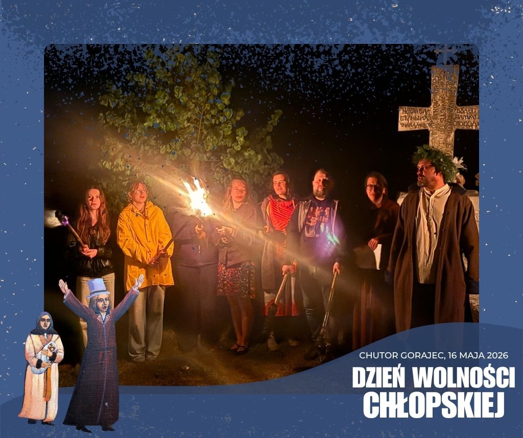Wieczorna procesja podczas Dnia Wolności Chłopskiej w Gorajcu